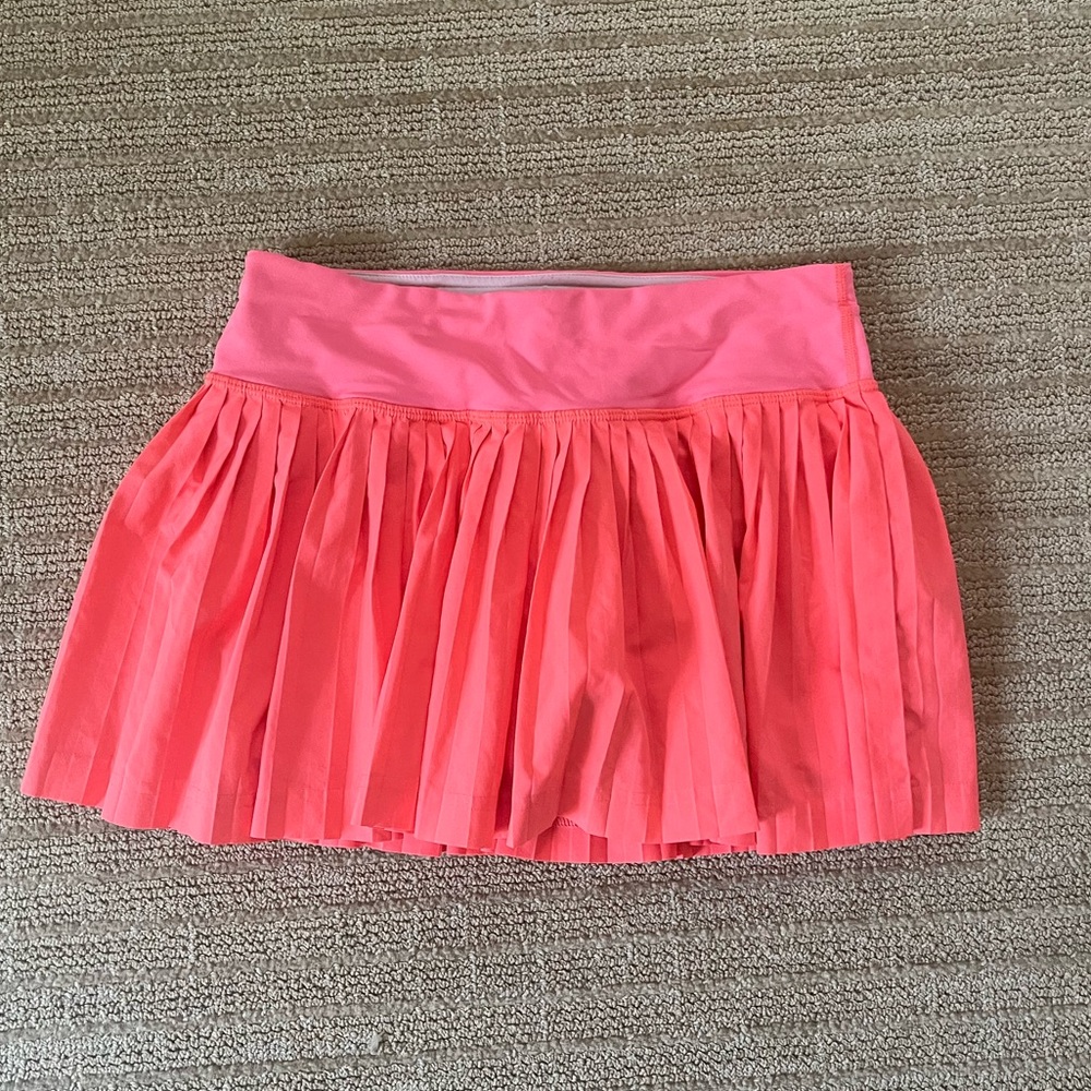 SOLD Lululemon Varsity Pleated Tennis Skirt Womens 2 Pink Athletic Skort